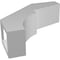 Ekena Millwork 3-in. W x 10-in. D x 10-in. H Monterey Architectural Grade PVC Knee Brace BRCP03X10X10MON - alternate 2